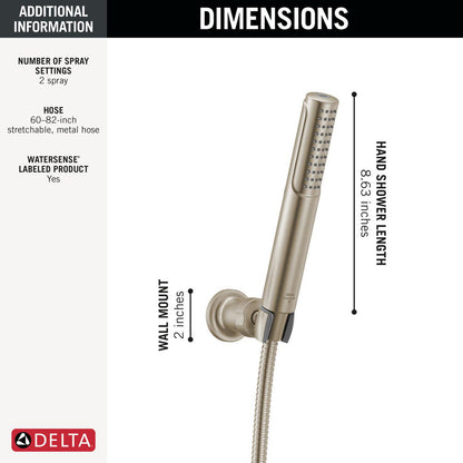 Delta 55537 Bonacci 2-Setting Hand Shower with ProClean Spray - Wall Mount