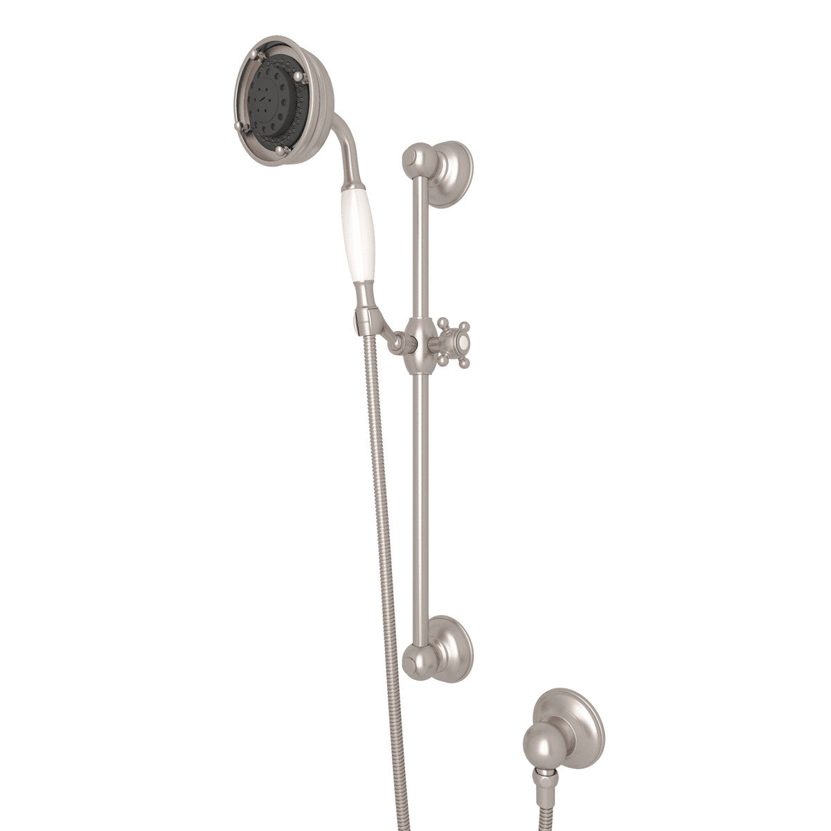 Rohl Handshower Set With 22" Slide Bar And 3-Function Handshower - 1310