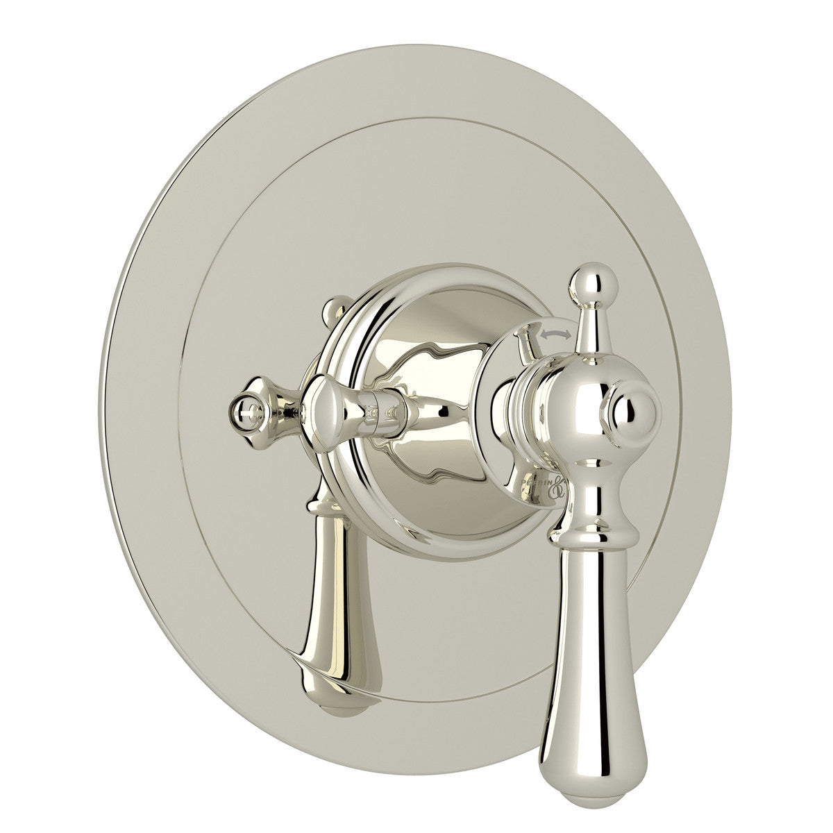 Perrin & Rowe Georgian Era 3/4" Round Thermostatic Trim Without Volume Control, Lever Handle