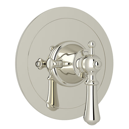 Perrin & Rowe Georgian Era 3/4" Round Thermostatic Trim Without Volume Control, Lever Handle