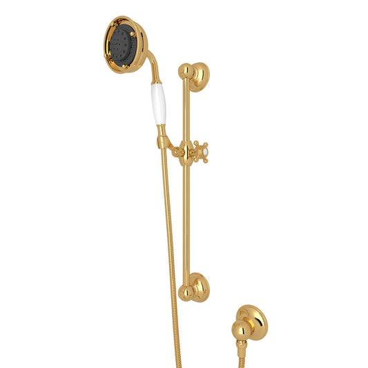 Rohl Handshower Set With 22" Slide Bar And 3-Function Handshower - 1310