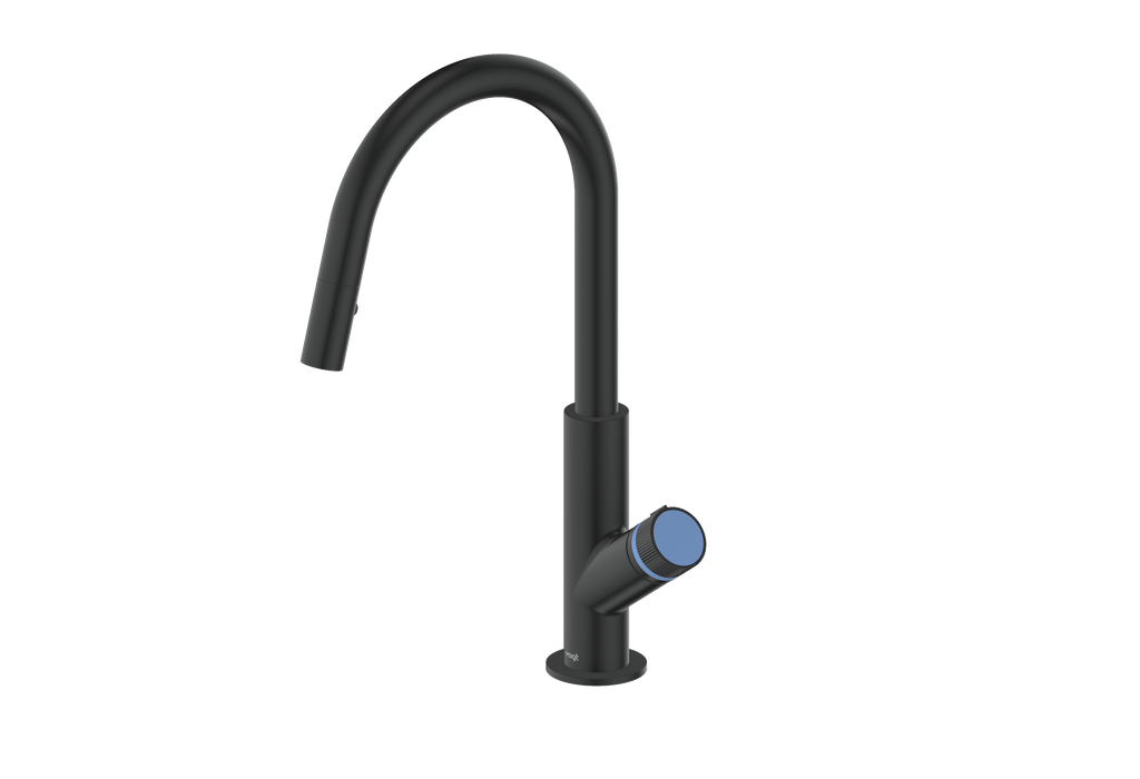 Vogt Mond 16" Kitchen Faucet in Matte Black, KF.16M1.1504.MB
