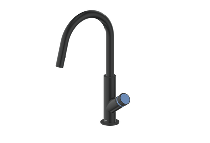 Vogt Mond 16" Kitchen Faucet in Matte Black, KF.16M1.1504.MB