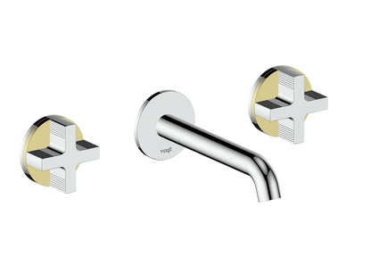 Vogt Mond 8" C.C. Wall-Mount Lavatory Faucet in Chrome, Trim Only