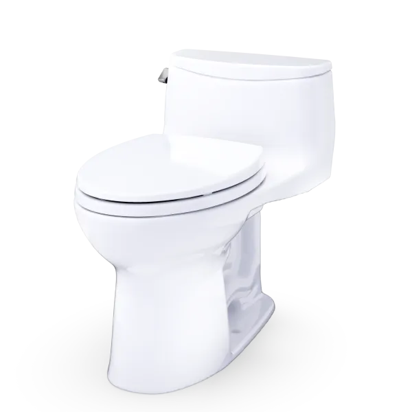 TOTO NEW Ultramax Low Profile One-Piece Toilet - 1.28 GPF Universal Height Washlet+ Connection Less Seat