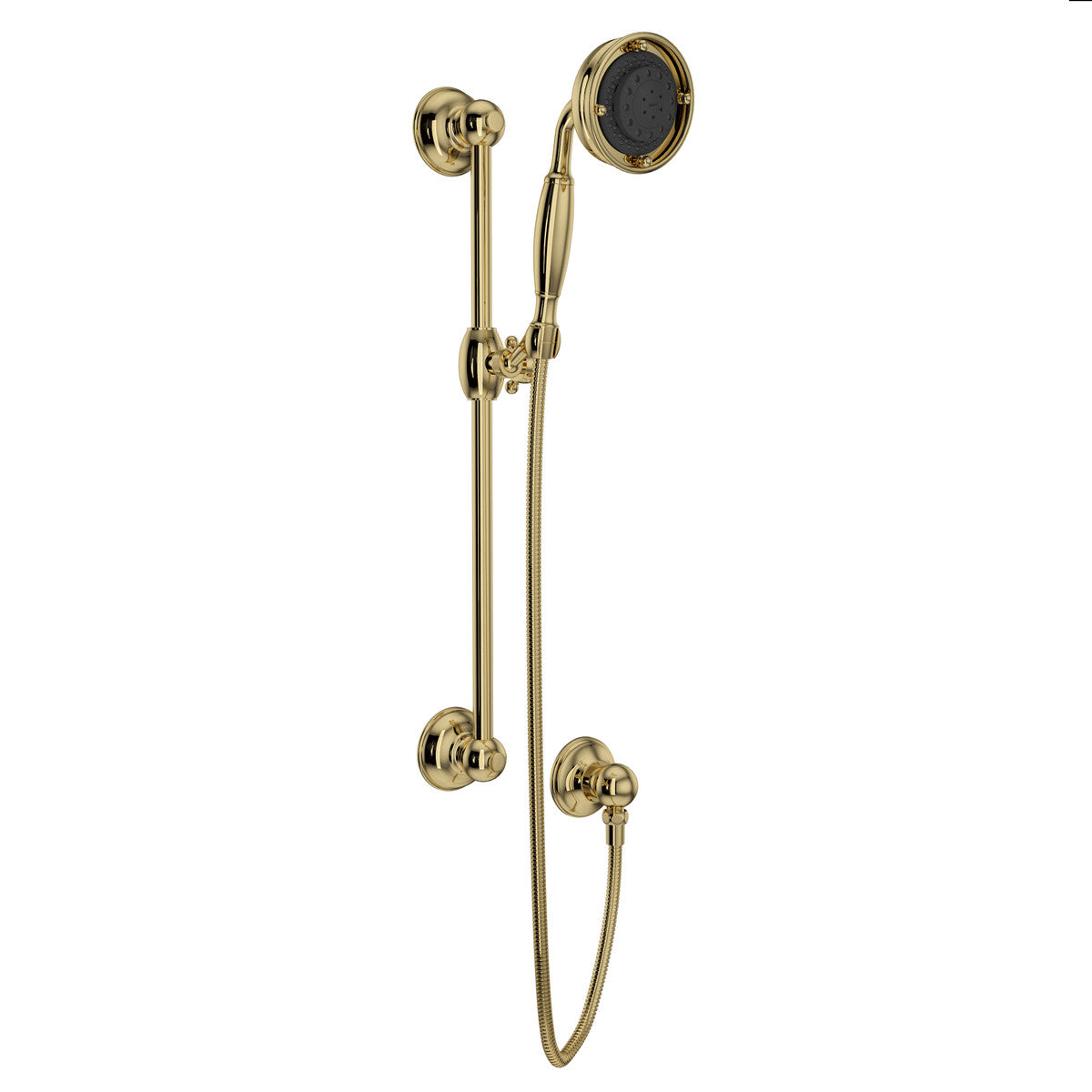 Rohl Handshower Set With 22" Slide Bar And 3-Function Handshower - 1311