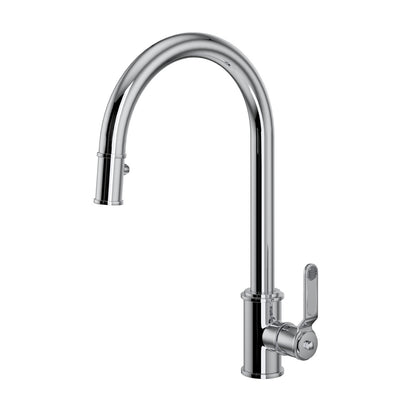 Perrin & Rowe Armstrong Pull-Down Kitchen Faucet With C-Spout Dual Spray 1.8 GPM