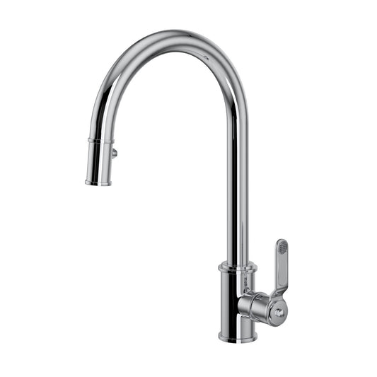 Perrin & Rowe Armstrong Pull-Down Kitchen Faucet With C-Spout Dual Spray 1.8 GPM