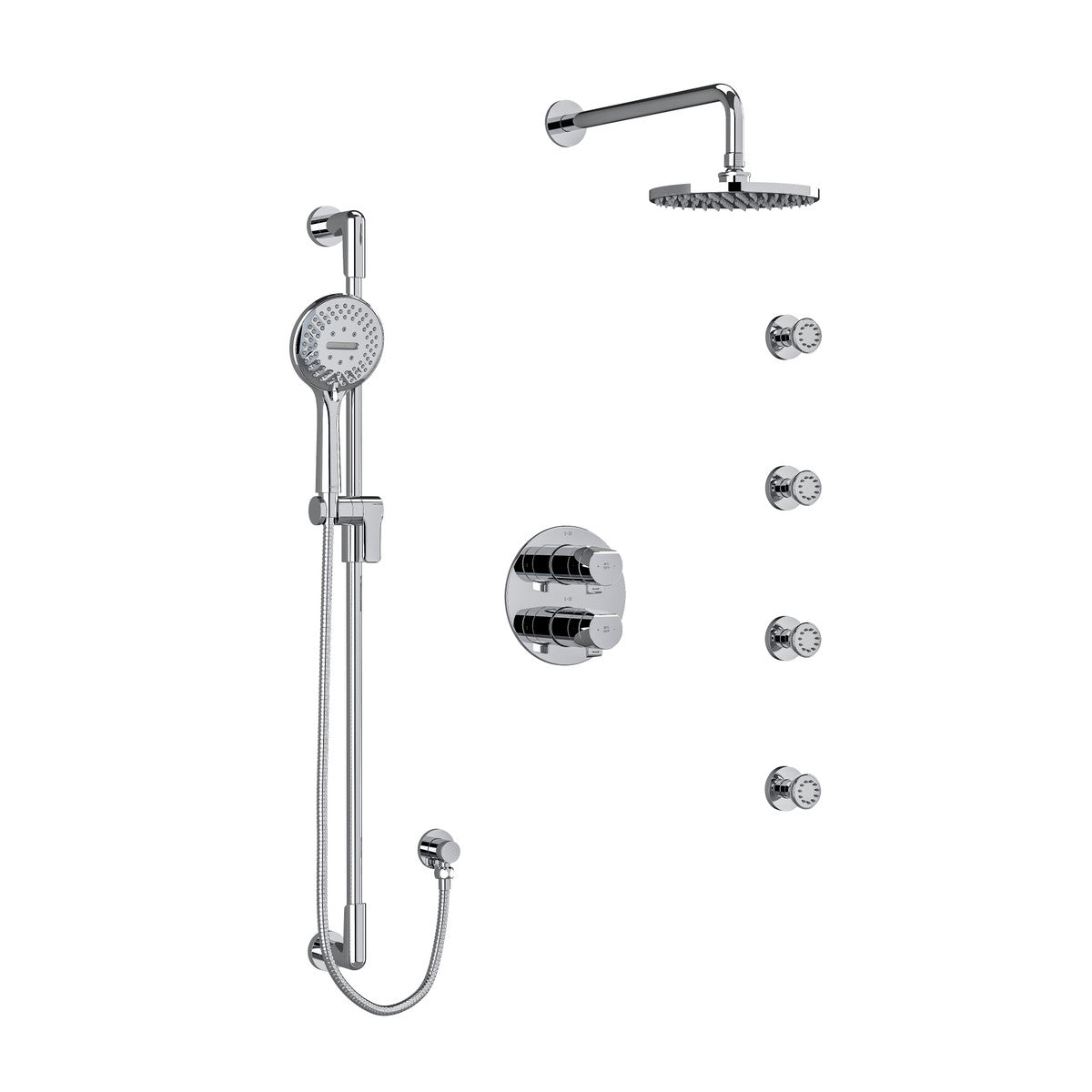 Riobel Parabola Shower Kit 446 With Rough-In Valve - KIT446PB