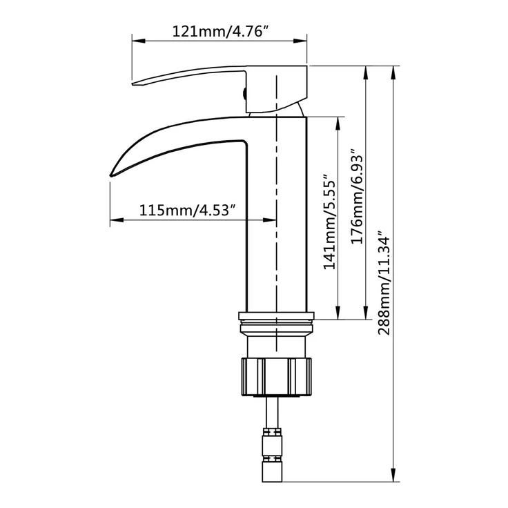 Kodaen New Satro Single Hole Bathroom Faucet