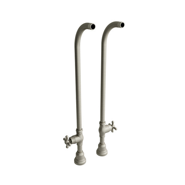 Riobel 30 Inch Floor Mount Riser Pair With Stop Valves