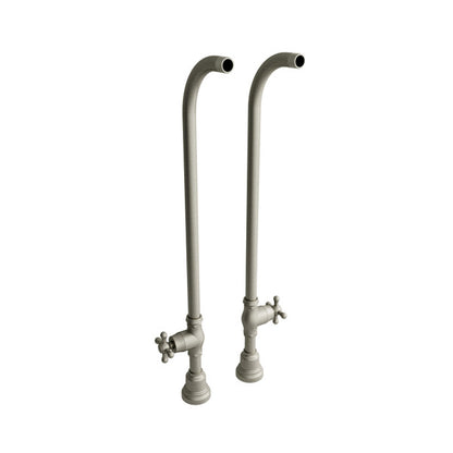 Riobel 30 Inch Floor Mount Riser Pair With Stop Valves