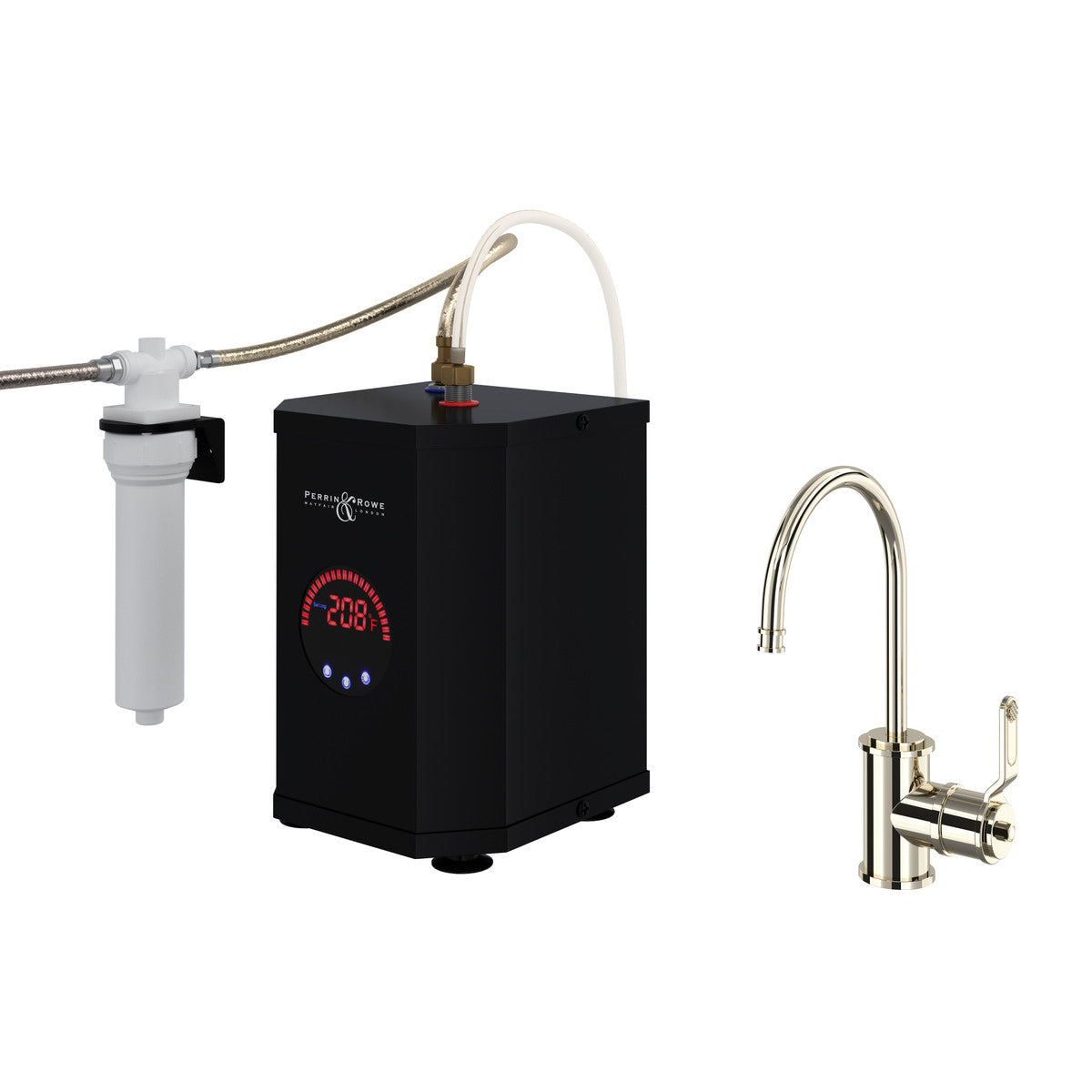 Perrin & Rowe Armstrong Hot Water And Kitchen Filter Faucet Complete Kit 0.5 GPM