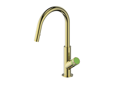 Vogt Mond 16" Kitchen Faucet in Brushed Gold, KF.16M1.1504.BG
