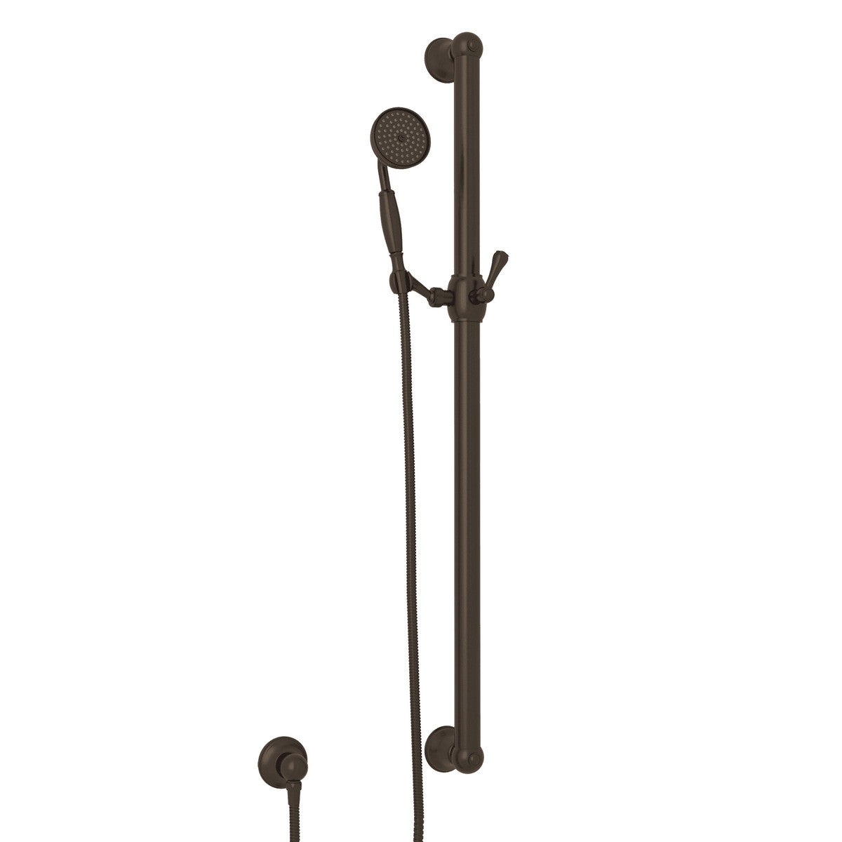 Rohl Handshower Set With 39" Grab Bar And Single Function Handshower - 1272E