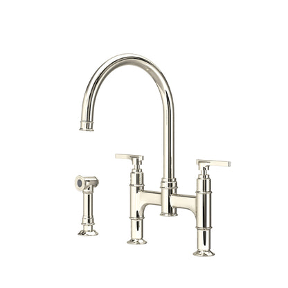 Perrin & Rowe Southbank Bridge Kitchen Faucet With Side Spray