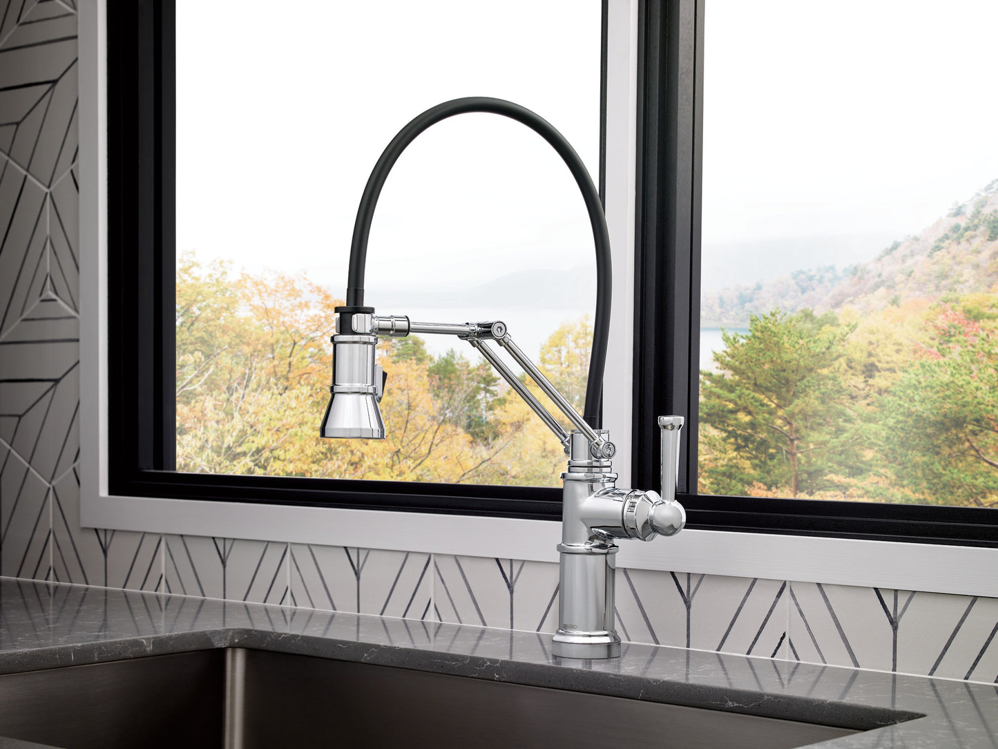 Brizo Artesso Single Handle Articulating Kitchen Faucet