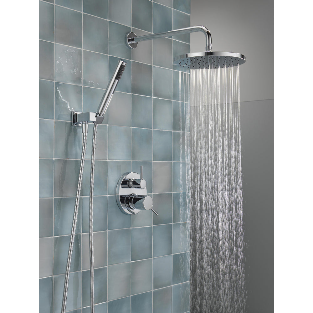 Delta T342702 Modern Cylindrical Raincan Shower Trim with Hand Shower