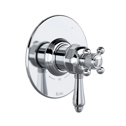Rohl Acqui 1/2" Therm & Pressure Balance Trim With 3 Functions (No Share), Lever Handle - TTD47W1LM