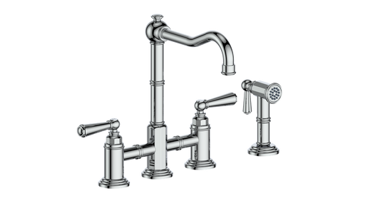 Vogt Carinthia Bridge Kitchen Faucet With Side Spray