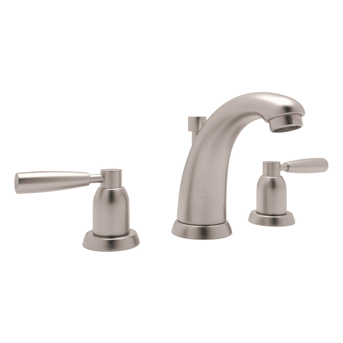 Perrin & Rowe Holborn High Neck Widespread Bathroom Faucet Lever Handle