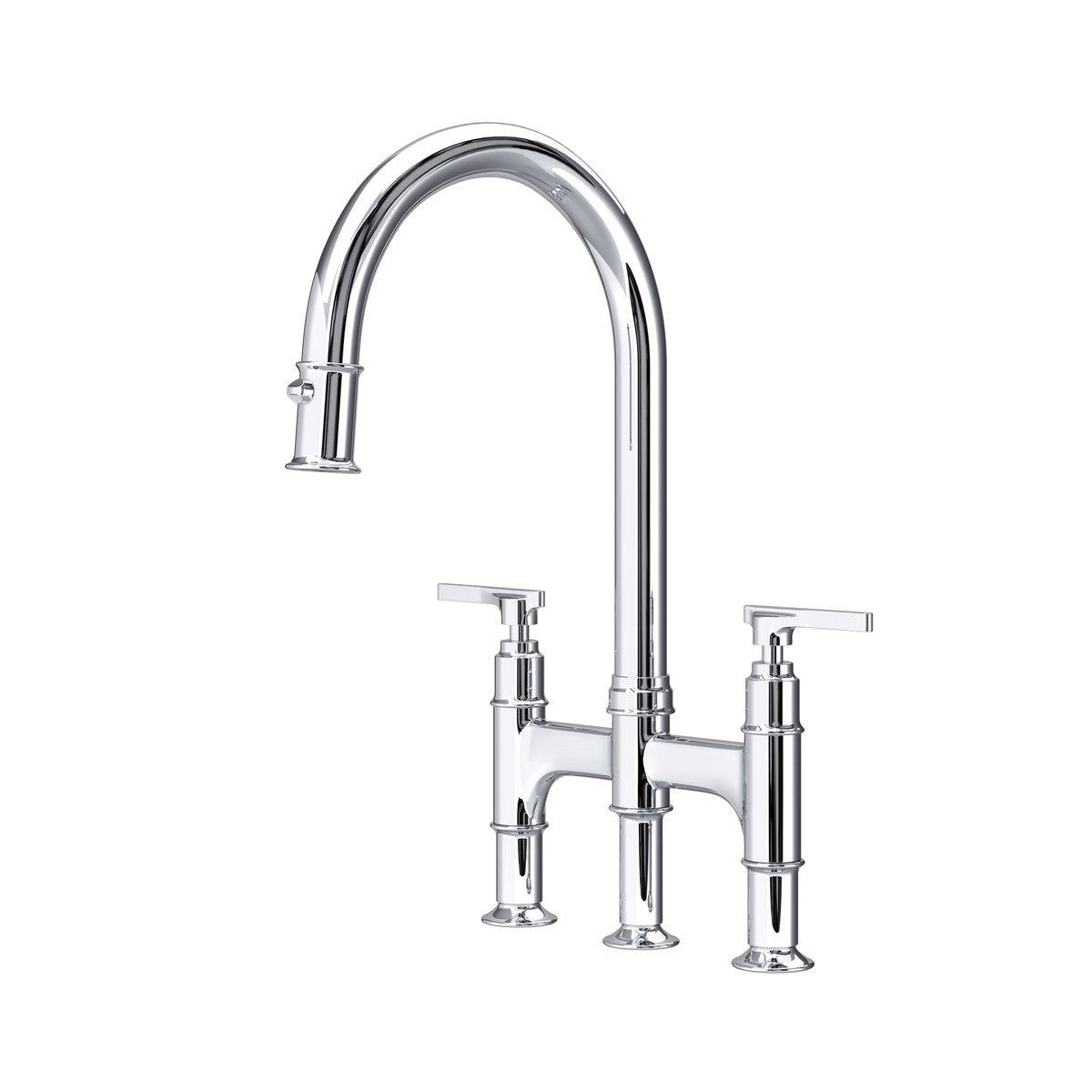 Perrin & Rowe Southbank Pull-Down Bridge Kitchen Faucet Dual Spray 1.8 GPM