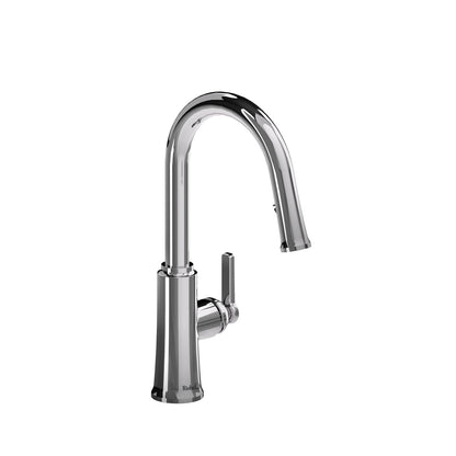 Riobel Trattoria Pull-Down Kitchen Faucet With C-Spout Dual Spray 1.5 GPM