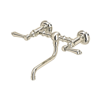 Rohl Acqui Wall Mount Bridge Lavatory Faucet Lever Handles - A1405/44LM-2