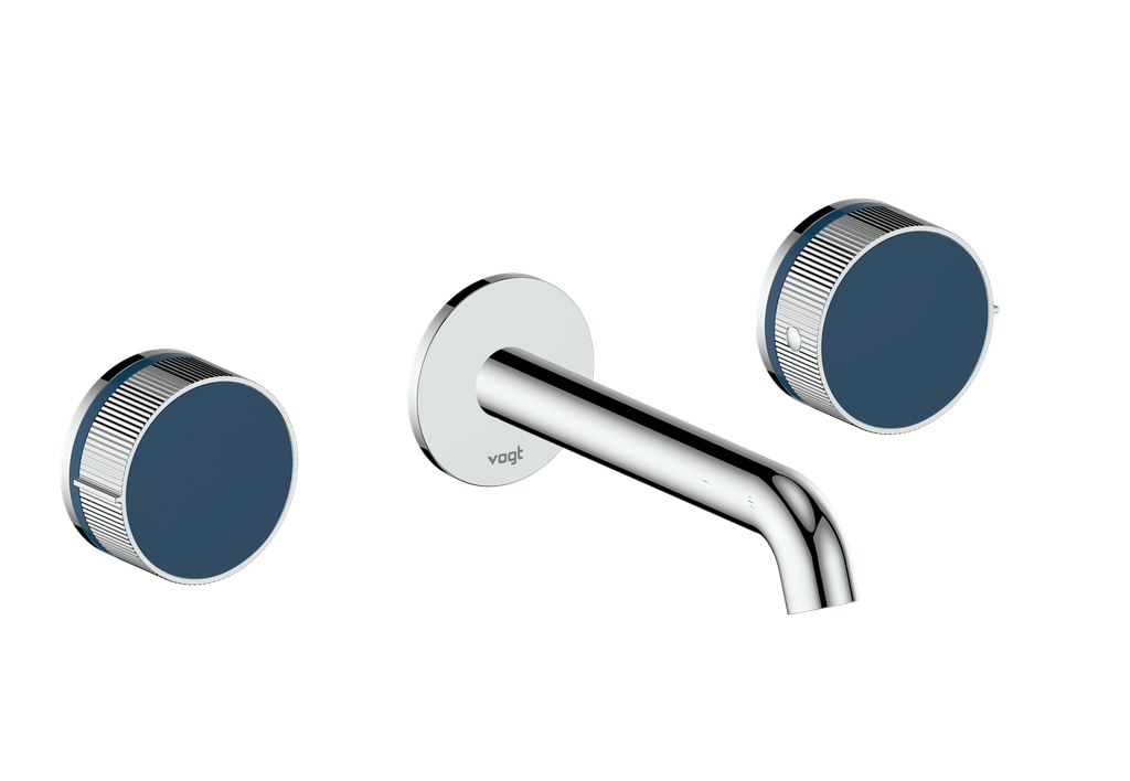 Vogt Mond 8" C.C. Wall-Mount Lavatory Faucet in Chrome, Trim Only