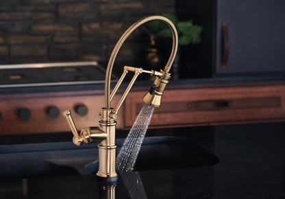 Brizo Artesso Smarttouch Articulating Faucet With Finished Hose
