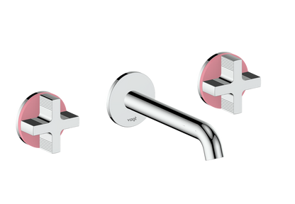 Vogt Mond 8" C.C. Wall-Mount Lavatory Faucet in Chrome, Trim Only
