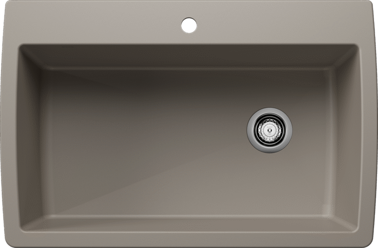Blanco Diamond Super Single Silgranit Dual Mount Kitchen Sink