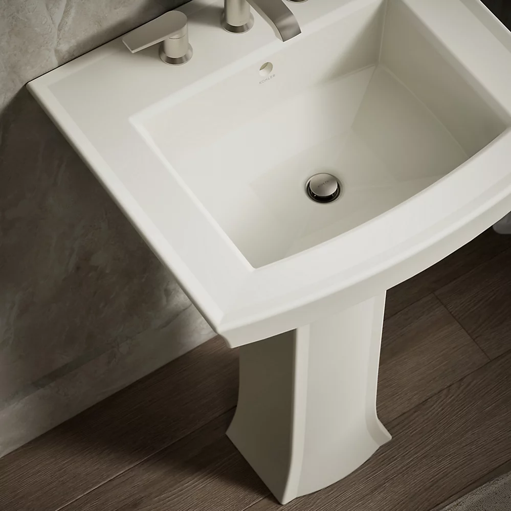 Kohler Archer 24" Rectangular Pedestal Bathroom Sink