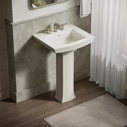 Kohler Archer 24" Rectangular Pedestal Bathroom Sink