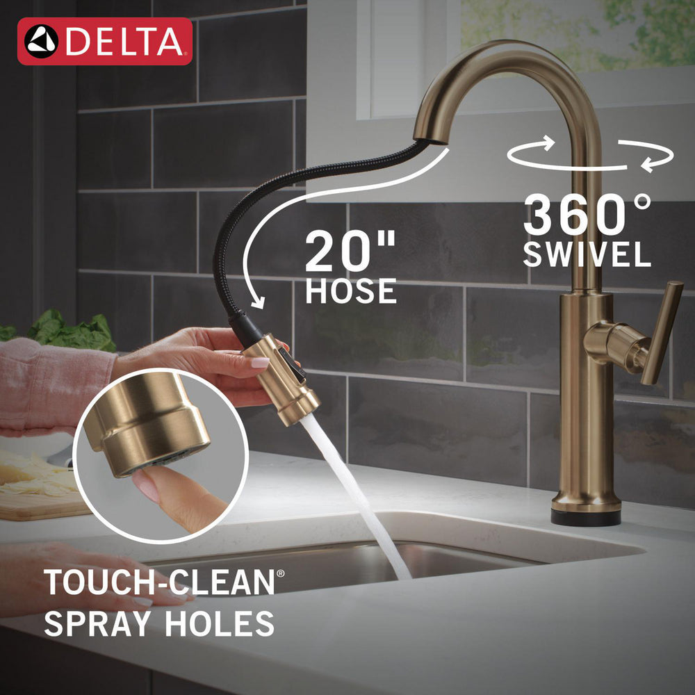 Delta Altado Touchless Pulldown Bar/Prep Faucet - 9986TL