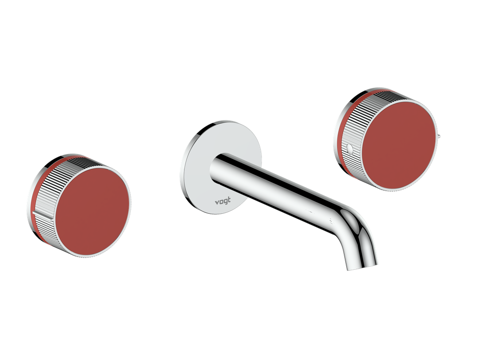 Vogt Mond 8" C.C. Wall-Mount Lavatory Faucet in Chrome, Trim Only