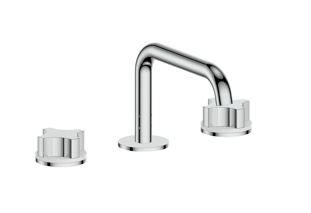 Vogt Mond 8" C.C. Lavatory Faucet With Pop-Up Drain Angular Spout in Chrome