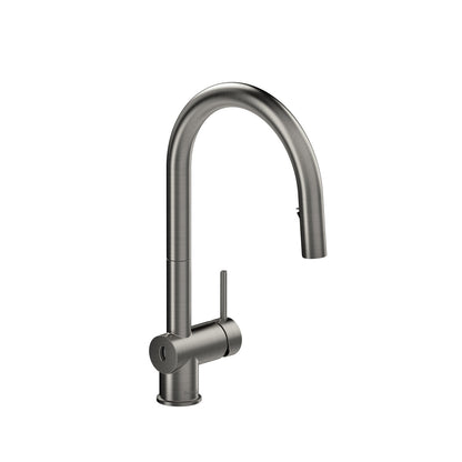 Riobel Azure Pull-Down Touchless Kitchen Faucet With C-Spout Dual Spray 1.5 GPM