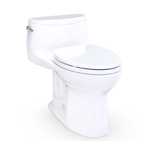TOTO NEW Ultramax Low Profile One-Piece Toilet - 1.28 GPF Universal Height Washlet+ Connection Less Seat