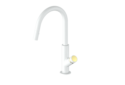 Vogt Mond 16" Kitchen Faucet in Matte White, KF.16M1.1504.MW