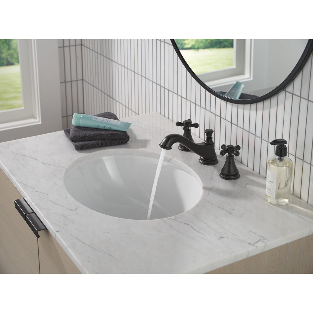 Delta Cassidy Metal Cross Handle Kit for Deck Mount Bathroom & Bidet - H295
