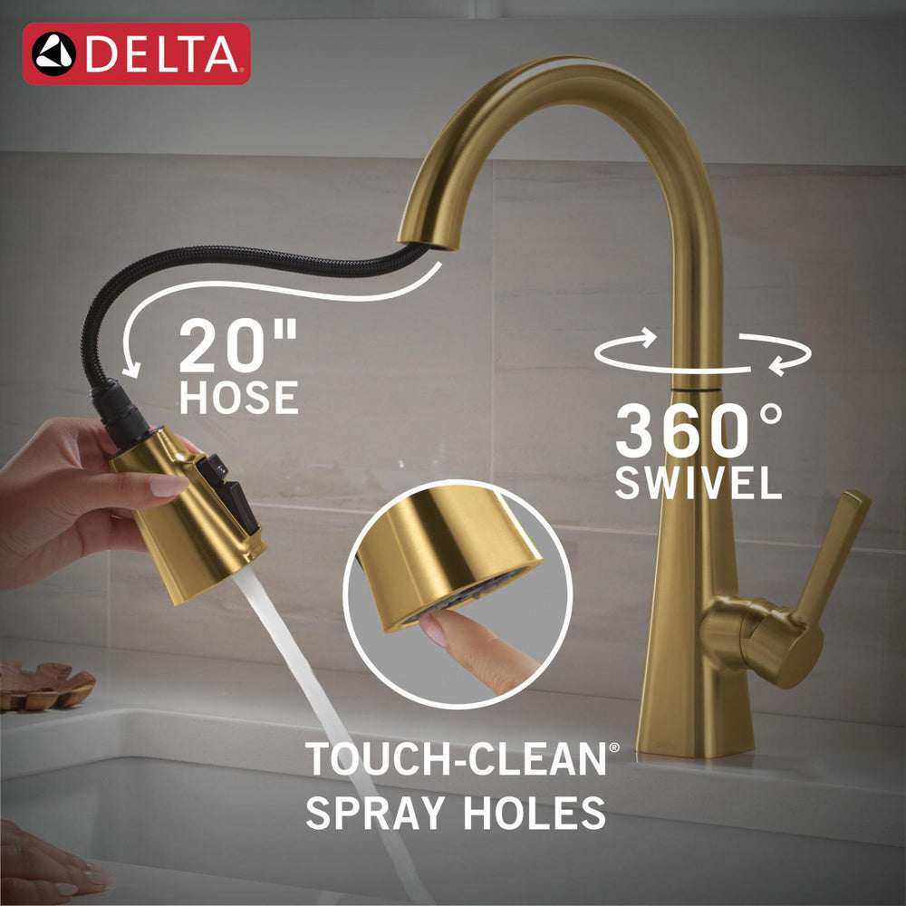 Delta Lenta Single-Handle Pull-Down Kitchen Faucet