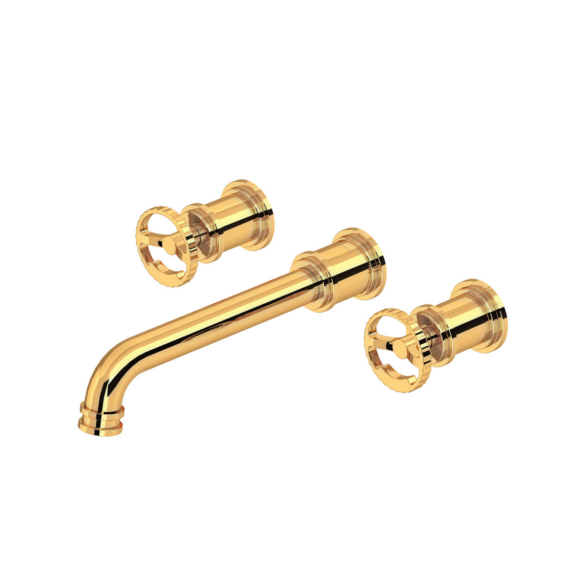 Perrin & Rowe Armstrong Wall Mount Lavatory Faucet Trim Only - Wheel Handle