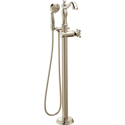 Delta T4797 Cassidy Floor Mount Tub Filler Trim with Hand Shower - Less Handle
