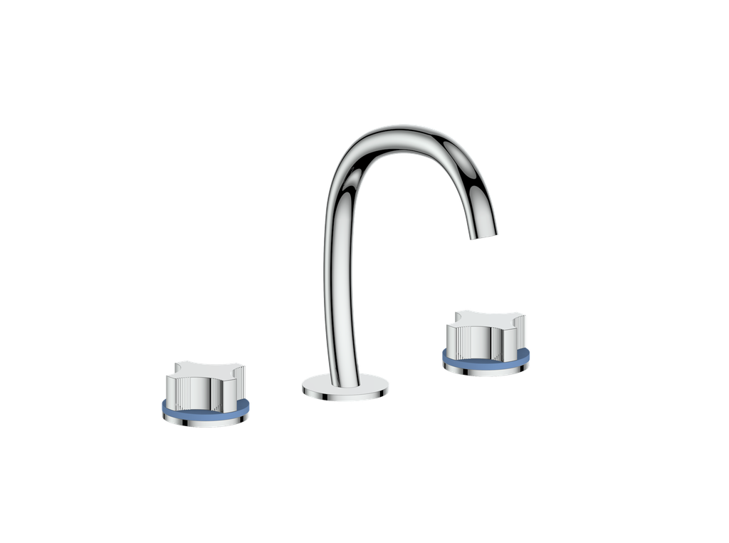 Vogt Mond 8" C.C. Lavatory Faucet With Pop-Up Drain - Crescent Handle - BF.M2.1331