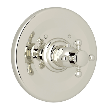 Rohl Acqui 3/4" Thermostatic Trim Without Volume Control, Cross Handles - A4914XM