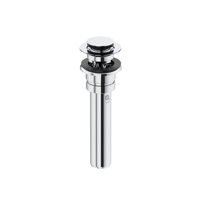 Perrin & Rowe Lavatory Push Drain With Overflow With 5 Inch Tailpiece - U.0127DOF