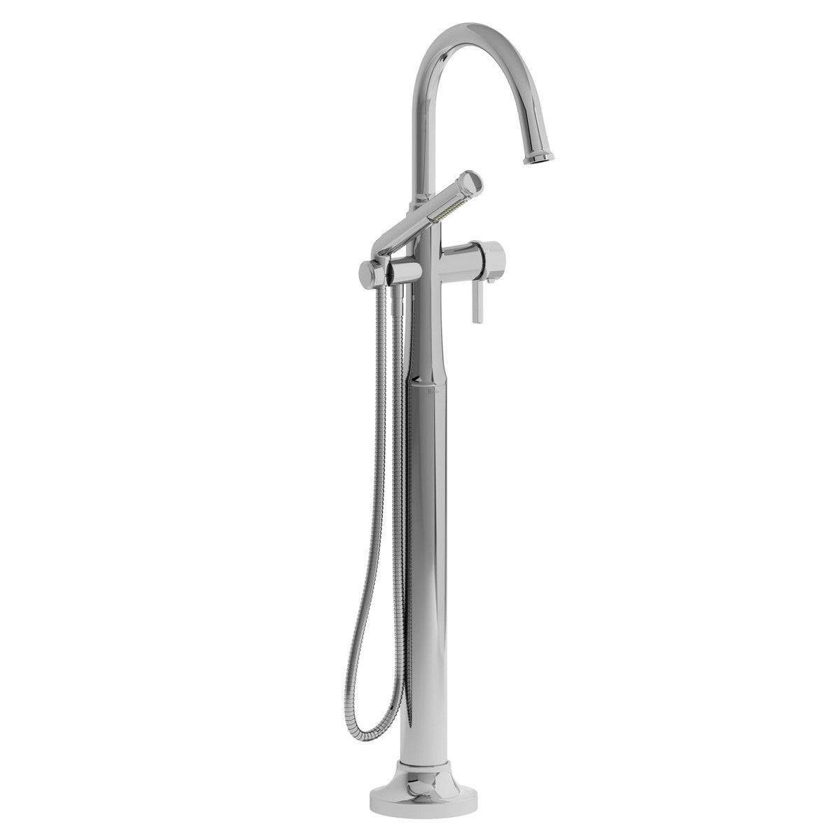 Riobel Momenti Single Hole Floor Mount Tub Filler Trim With C-Spout - TMMRD39J