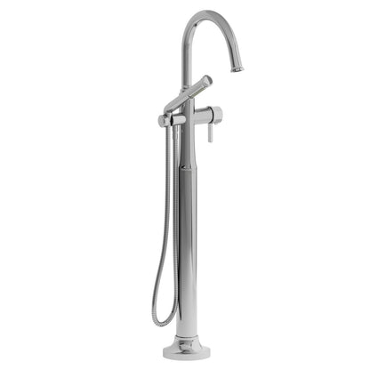 Riobel Momenti Single Hole Floor Mount Tub Filler Trim With C-Spout - TMMRD39J
