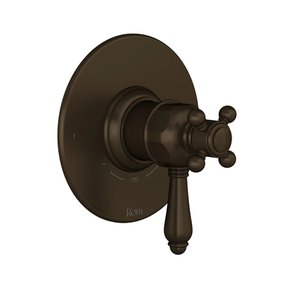 Rohl Acqui 1/2" Therm & Pressure Balance Trim With 2 Functions (No Share), Lever Handle - TTD44W1LM